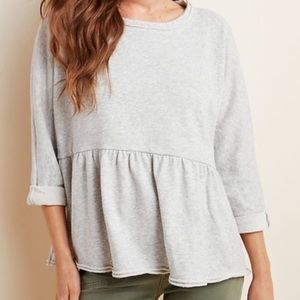 Anthropologie Babydoll Sweatshirt